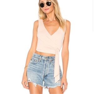 REVOLVE Superdown Mina Ribbed Wrap Top